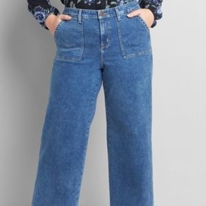 RETRO 70s style wide leg jean